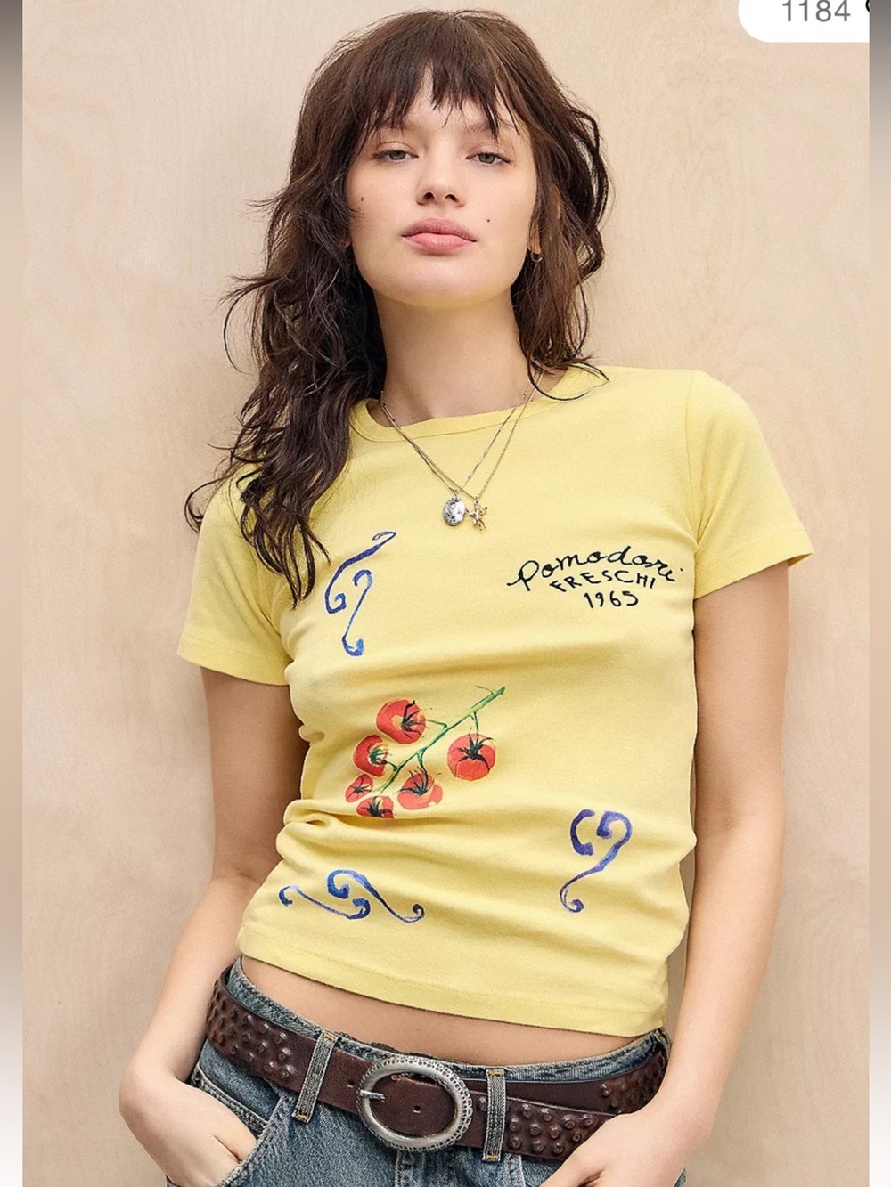 Urban Outfitters Pomodori Freschi 1965 Baby Tee Womens Large